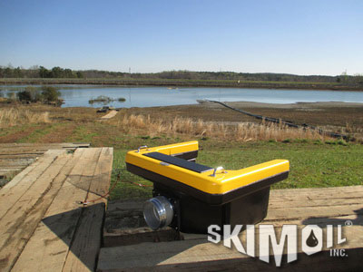 Ash pond surface skimmer, decanter, purpose built for ash pond projects, BIG GPM rating