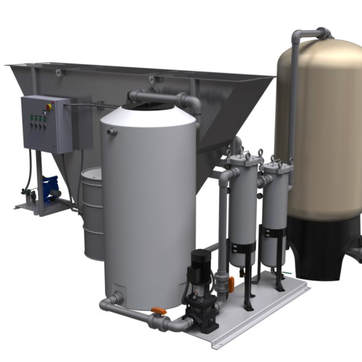 A system designed to treat your wash bay water 